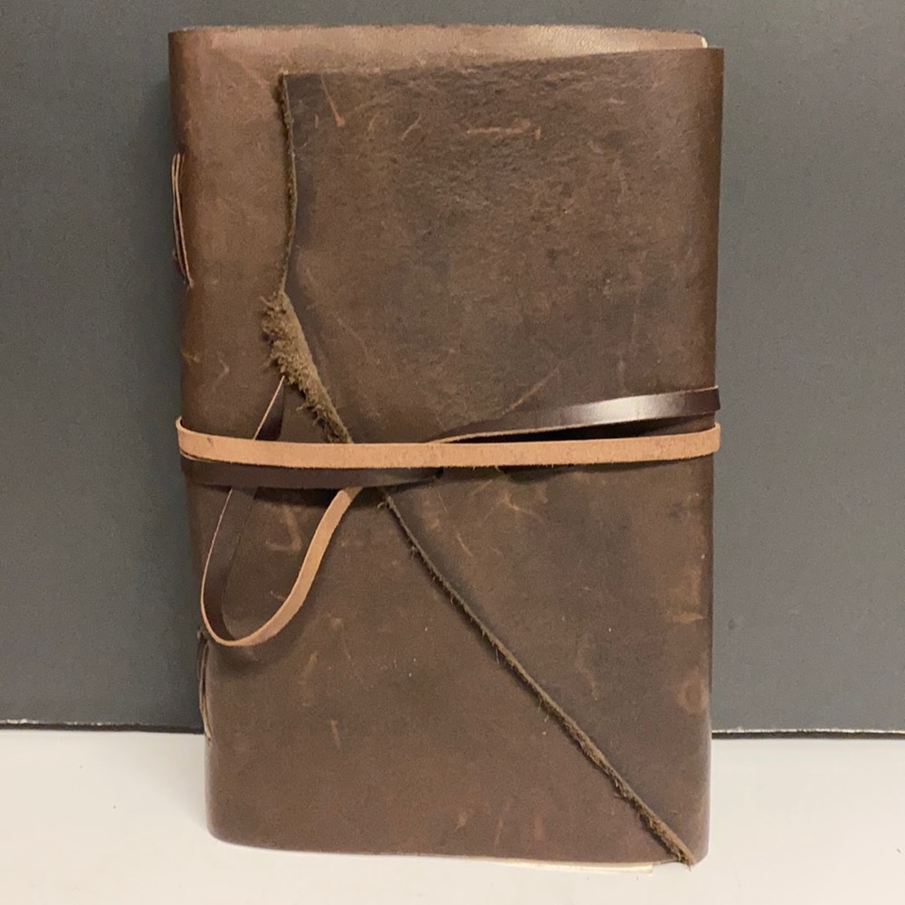 Leather Bound Sketch Paper 6 x 9 Notebook Journal